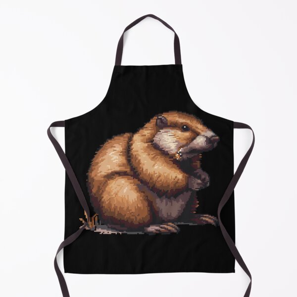 Aperçu de l'œuvre Artistry Beaver Pixelisé créée et vendue par CUTEDOGGIEZ.