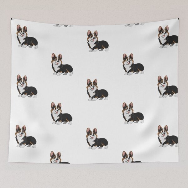 Artikelvorschau, Pembroke Welsh Corgi (dreifarbig) entworfen und verkauft von mrixondraws.