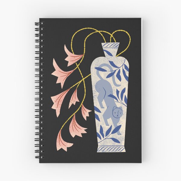Item preview, Lilies And Porcelain Cat Vase designed and sold by Renea L Thull.
