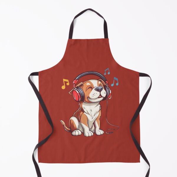 Artikelvorschau,  süßer Hund, der Musik hört entworfen und verkauft von KojourinArt.