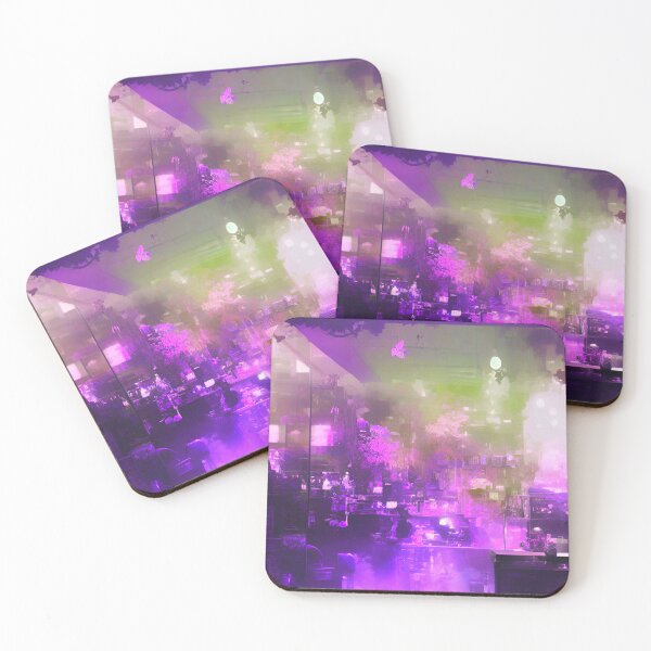 Item preview, Purple Haze Lounge: Lively Bar Scene in Shades of Purple designed and sold by GrizzlyCollective.