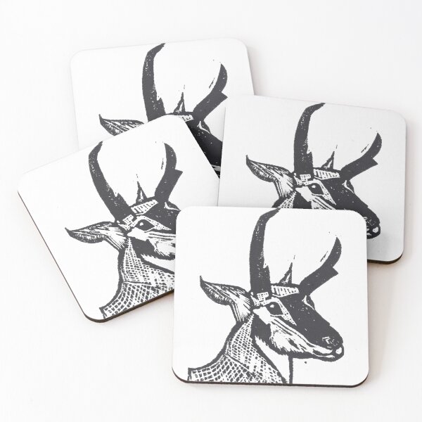 Item preview, pronghorn antelope portrait print designed and sold by CrittersByLola.