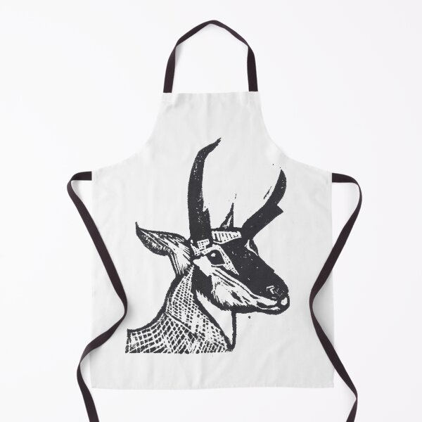 Item preview, pronghorn antelope portrait print designed and sold by CrittersByLola.
