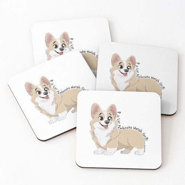 Item preview, P is for Pembroke Welsh Corgi (Cream & White) designed and sold by mrixondraws.