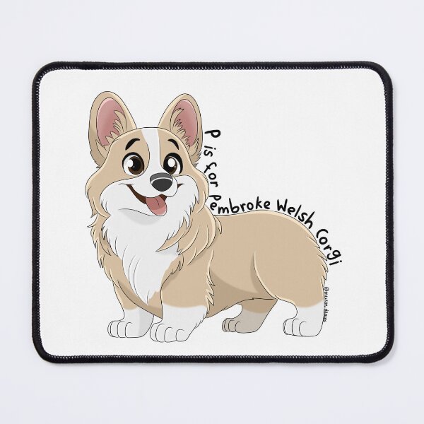 Item preview, P is for Pembroke Welsh Corgi (Cream & White) designed and sold by mrixondraws.