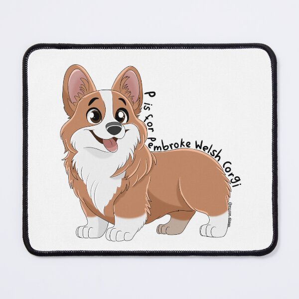 Item preview, P is for Pembroke Welsh Corgi (Red & White) designed and sold by mrixondraws.