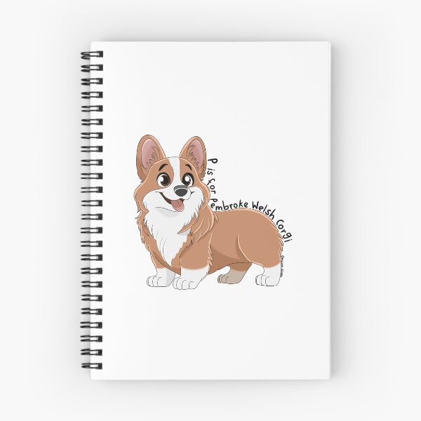 Artikelvorschau, P steht für Pembroke Welsh Corgi (Rot & Weiß) entworfen und verkauft von mrixondraws.