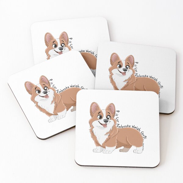Item preview, P is for Pembroke Welsh Corgi (Red & White) designed and sold by mrixondraws.