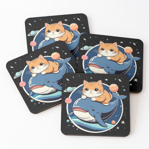 Item preview, Cat Riding Space Whale designed and sold by derpfudge.