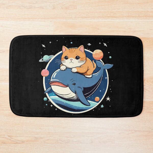 Item preview, Cat Riding Space Whale designed and sold by derpfudge.
