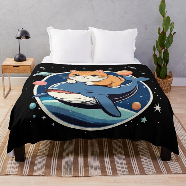 Item preview, Cat Riding Space Whale designed and sold by derpfudge.