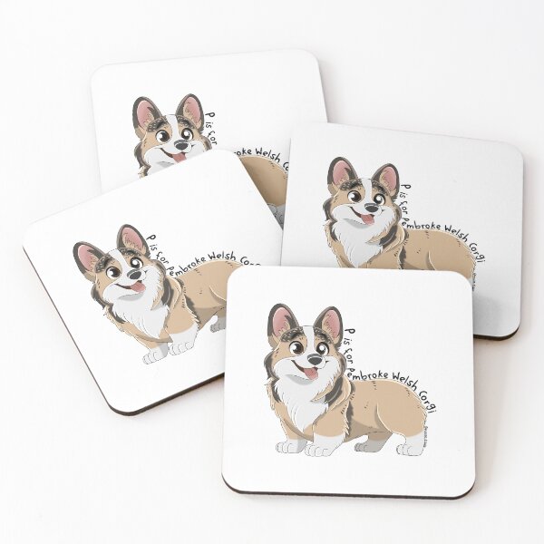 Item preview, P is for Pembroke Welsh Corgi (Sable) designed and sold by mrixondraws.