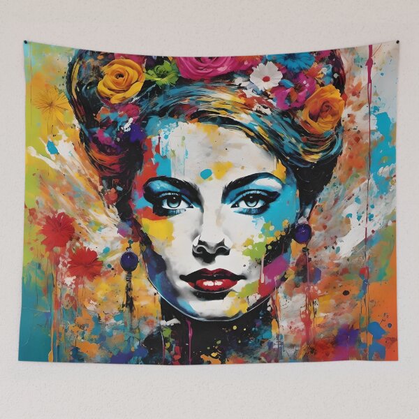 Item preview, Pop-art girl designed and sold by Po11en.