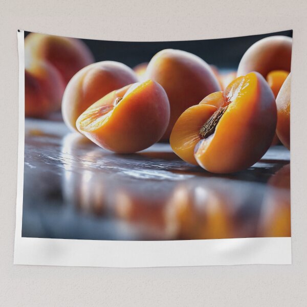 Item preview, Fresh apricots cut in half designed and sold by ArteeInnovation.