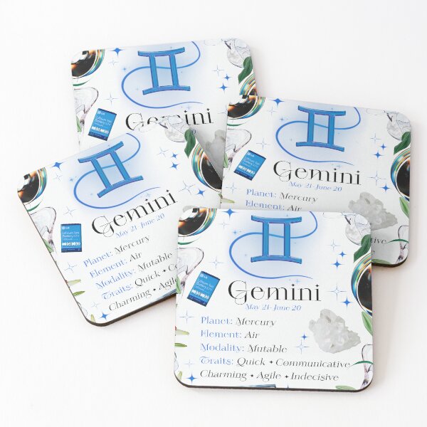 Item preview, Gemini Zodiac Star Sign Y2K White designed and sold by jergl.