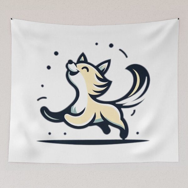 Item preview, Happy Playful Fox designed and sold by Platinumpalette.