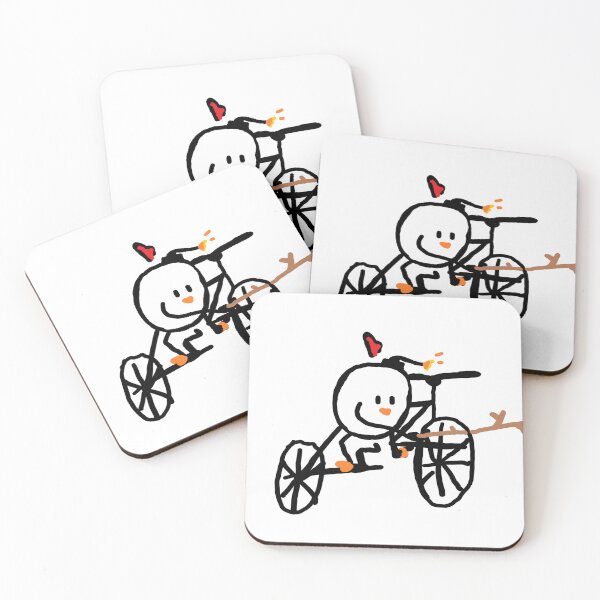 Item preview, crisspi's mascot putting stick in bike designed and sold by daisy-ms.