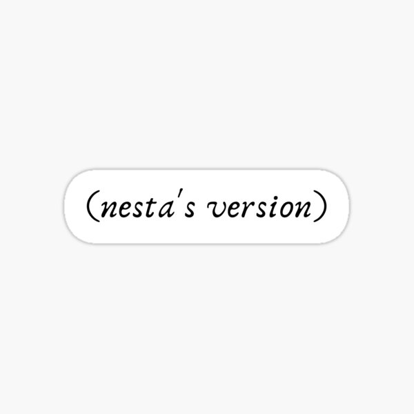 Aperçu de l'œuvre autocollant de la version de taylor, mais c'est la version de nesta | autocollant acotar | autocollant acosf créée et vendue par CoolAuntCaro.