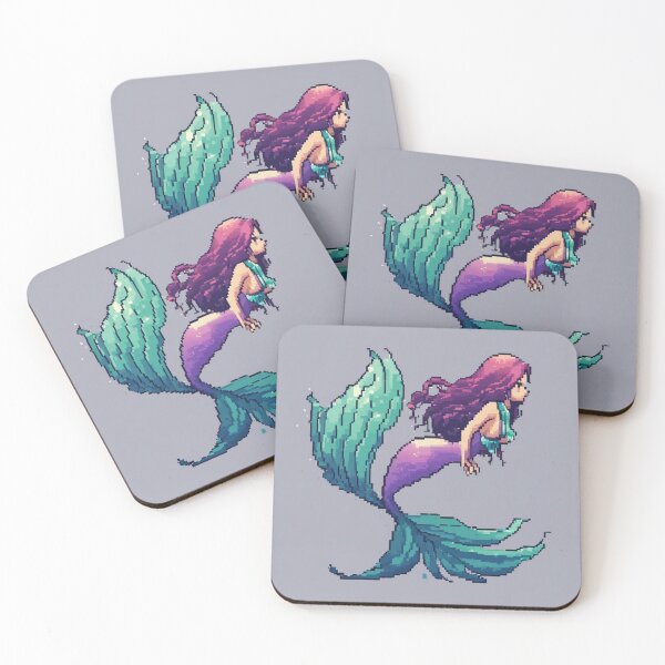Item preview, Mermaid pixel designed and sold by kattjona.