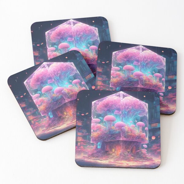 Item preview, "Neon Dreamscape Terrarium" designed and sold by MYTHIC PEEL STICKERS.