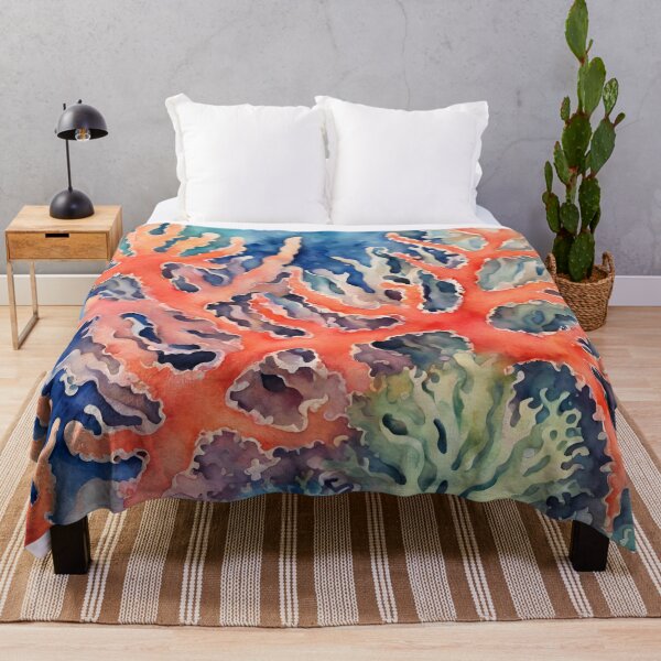 Item preview, Colourful coral abstract art designed and sold by NingningS.