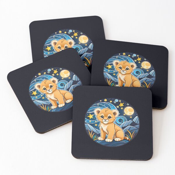 Item preview, Cute Baby Lion Starry Night designed and sold by TheArtOfPat.