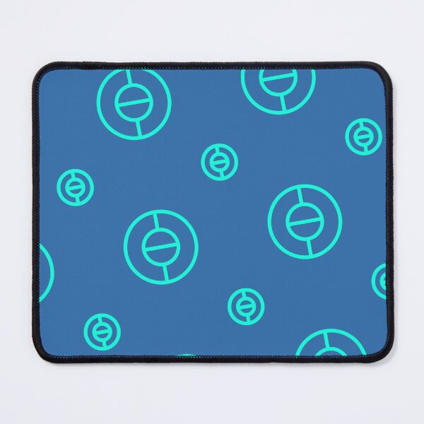 Item preview, Teal Repeating Circles Uniform Columns Blue Borderless Blueprint designed and sold by Alchemy-A-La-G.