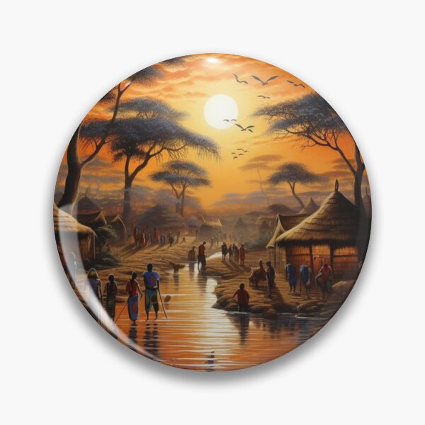 Item preview, Native village artwork  designed and sold by Slickskillz11.