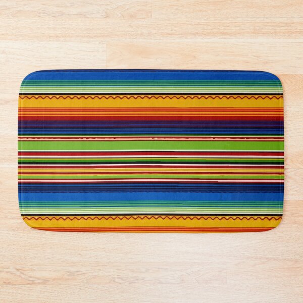 Item preview, Deep blue and yellow poncho mexican serape blanket dopamine decor designed and sold by T-Mex.
