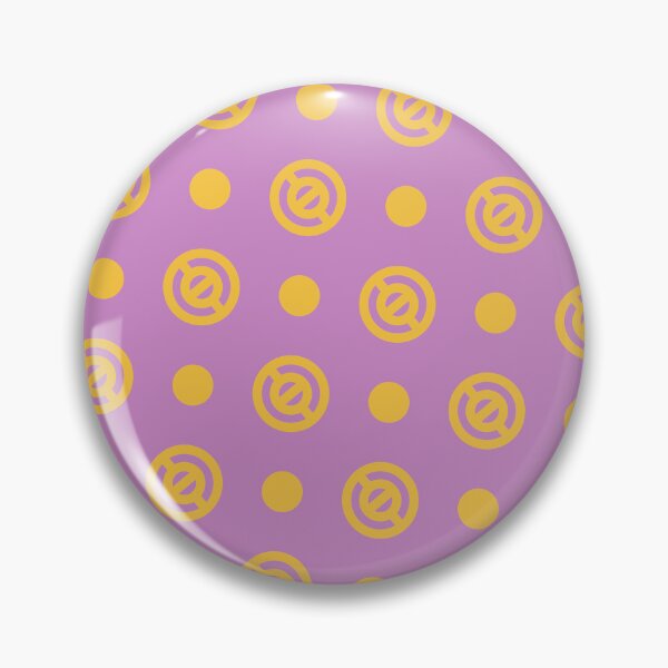 Item preview, Gold Repeating Circles Uniform Columns Purple Borderless Blueprint designed and sold by Alchemy-A-La-G.