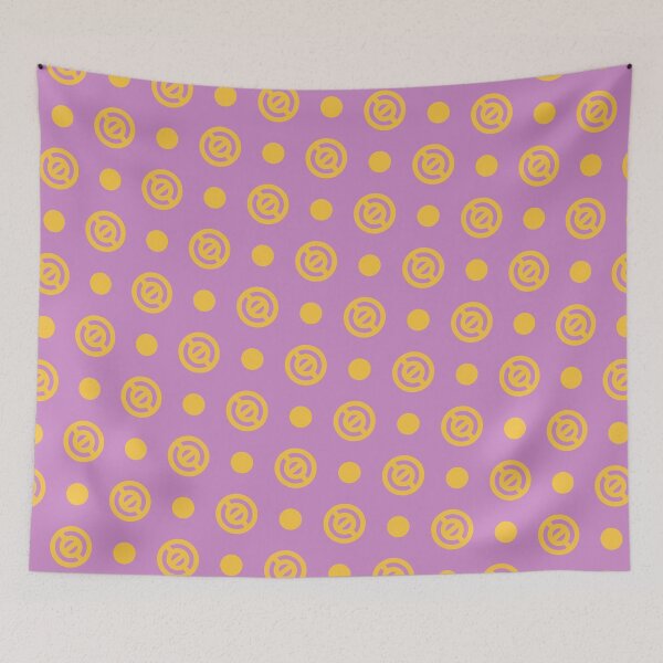 Item preview, Gold Repeating Circles Uniform Columns Purple Borderless Blueprint designed and sold by Alchemy-A-La-G.