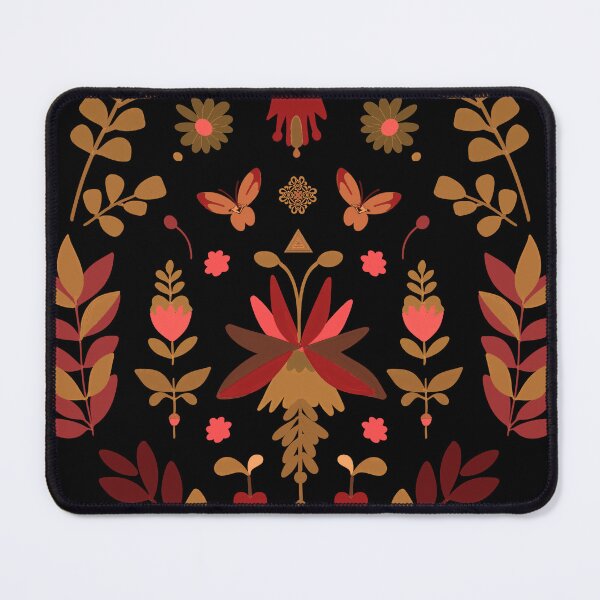 Item preview, Pastel Floral Folk Art, Abstrac warm summer colors designed and sold by Clara Fruggeri.