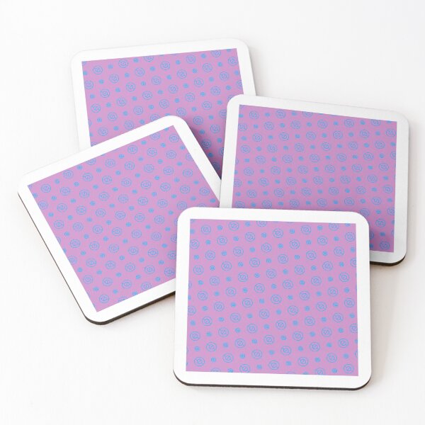 Item preview, Blue Repeating Circles Uniform Columns Pink Borderless Blueprint designed and sold by Alchemy-A-La-G.