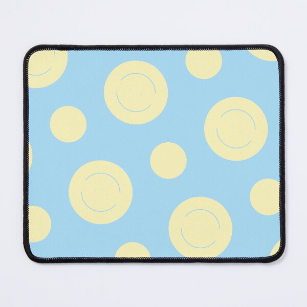 Item preview, Yellow Repeating Circles Uniform Columns Blue Borderless Blueprint designed and sold by Alchemy-A-La-G.