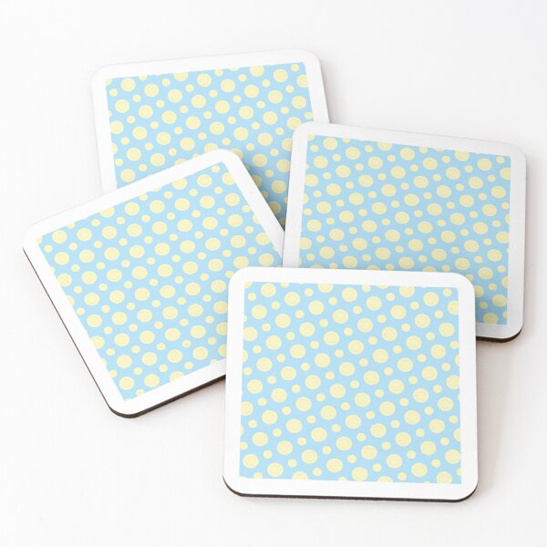 Item preview, Yellow Repeating Circles Uniform Columns Blue Borderless Blueprint designed and sold by Alchemy-A-La-G.