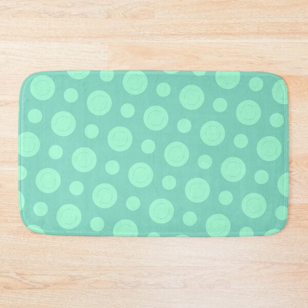 Item preview, Mint Repeating Circles Uniform Columns Green Borderless Blueprint designed and sold by Alchemy-A-La-G.
