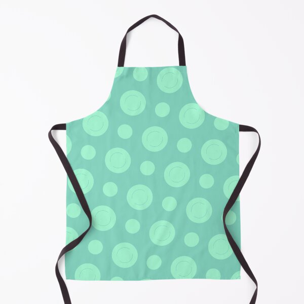 Item preview, Mint Repeating Circles Uniform Columns Green Borderless Blueprint designed and sold by Alchemy-A-La-G.