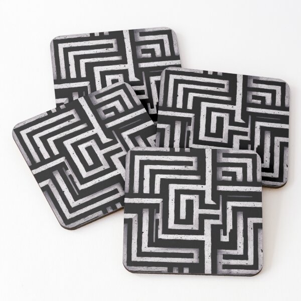Item preview, Monochrome Maze designed and sold by Belarte.shop.
