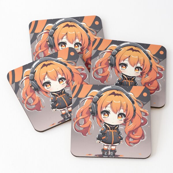Item preview, Orange techno AI designed and sold by AnimeGamerGirl.