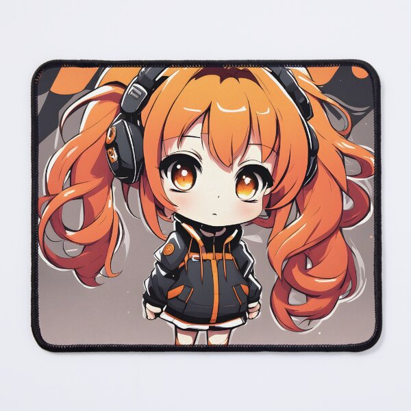 Item preview, Orange techno AI designed and sold by AnimeGamerGirl.