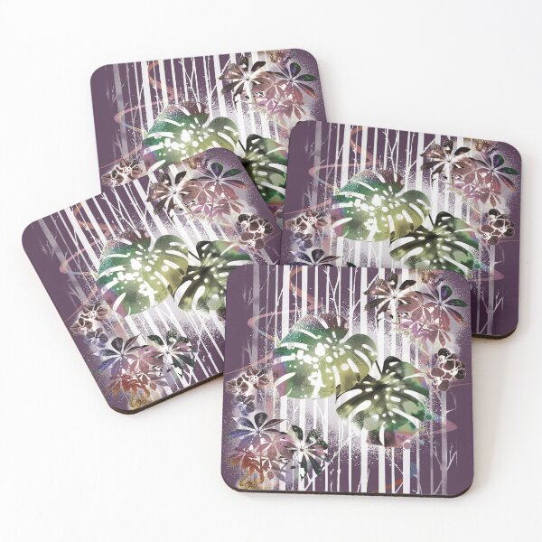 Item preview, Copy of Tropical leaf pattern #1 - Raku designed and sold by ArtSea-Bubble.