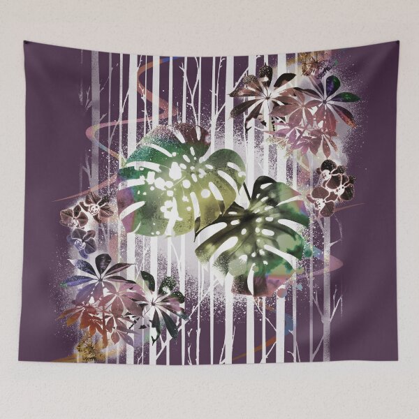 Item preview, Copy of Tropical leaf pattern #1 - Raku designed and sold by ArtSea-Bubble.