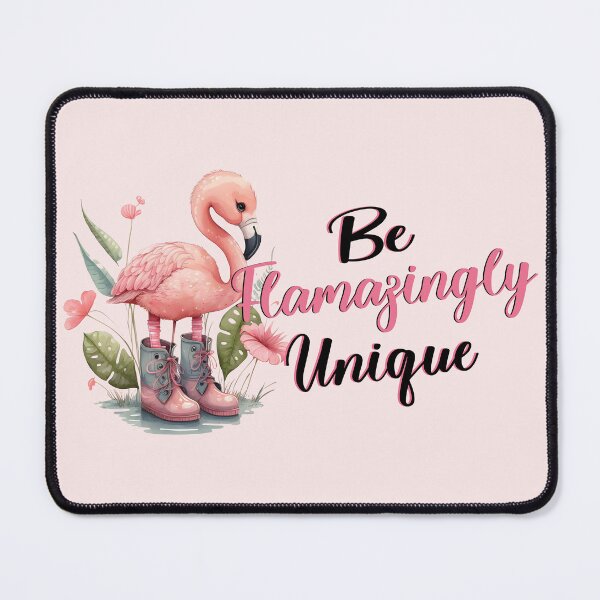 Item preview, Be Flamazingly Unique Flamingo in Rain Boots designed and sold by MyHeartByHands.