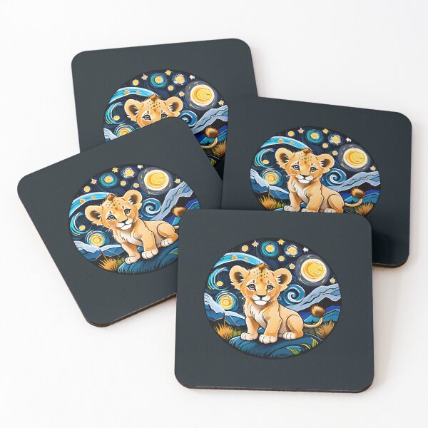 Item preview, Cute Baby Lion Starry Night designed and sold by TheArtOfPat.