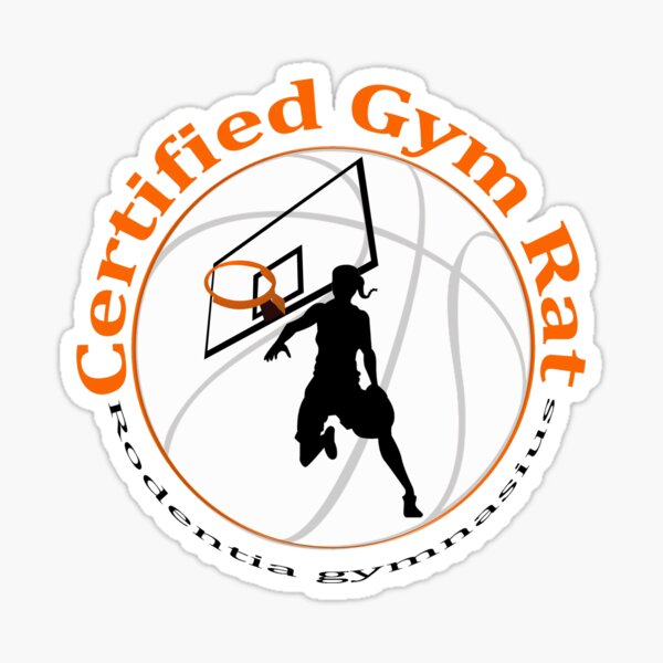 Certified Gym Rat girl Sticker