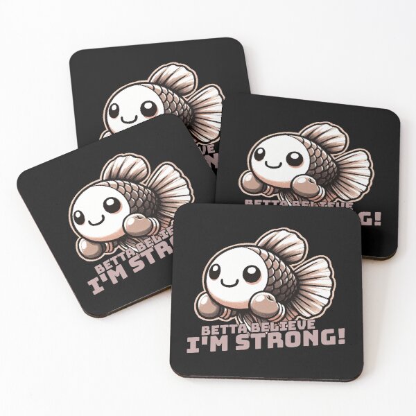 Item preview, Betta Believe I am strong Fighting Fish designed and sold by DoodleDashShop.