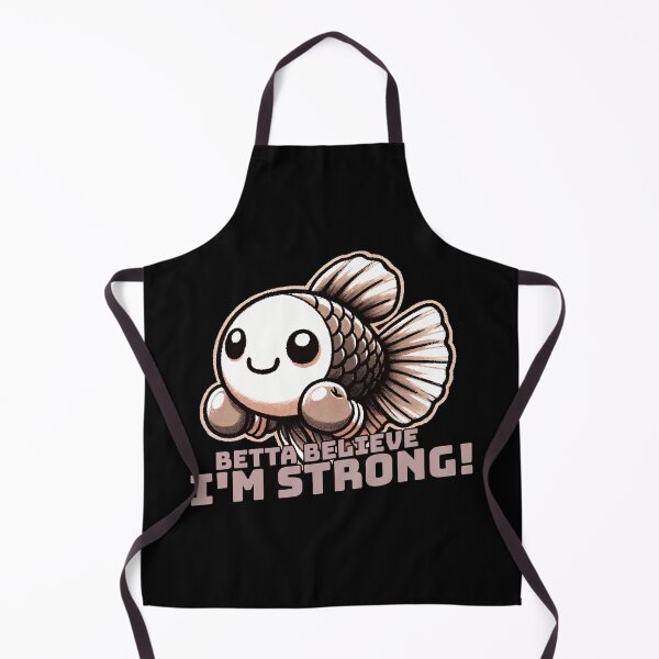 Item preview, Betta Believe I am strong Fighting Fish designed and sold by DoodleDashShop.