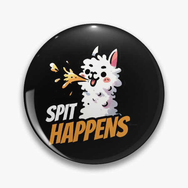 Artikelvorschau, Spit Happens Alpaca Llama entworfen und verkauft von DoodleDashShop.
