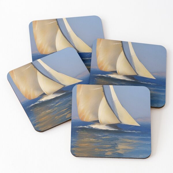 Item preview, Sailing off Corfu designed and sold by painting-greece.