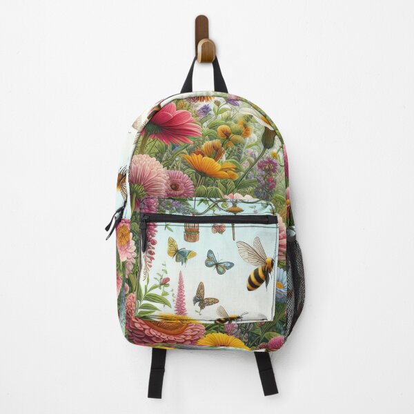 Item preview, Enchanted Garden Where Bees Dance and Flowers Sing Harmony designed and sold by ArtComixHaven.